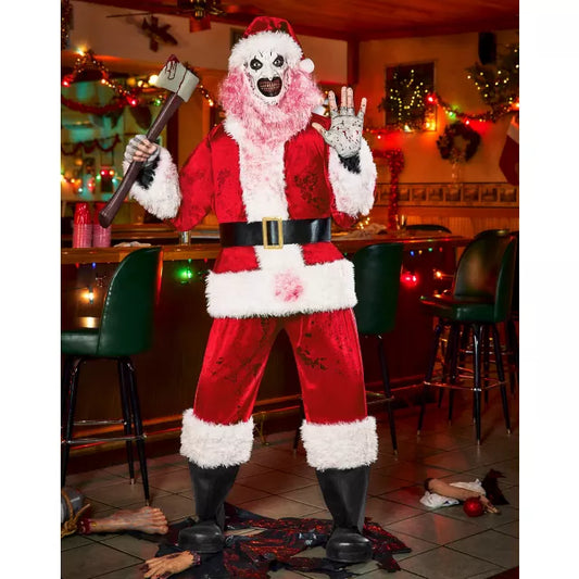 6 Ft 3 In Art the Clown Santa Claus Animatronic a?? Terrifier 3