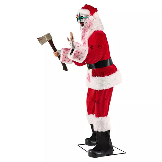 6 Ft 3 In Art the Clown Santa Claus Animatronic a?? Terrifier 3
